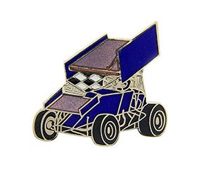 Blue Sprint Car Wing Cufflinks