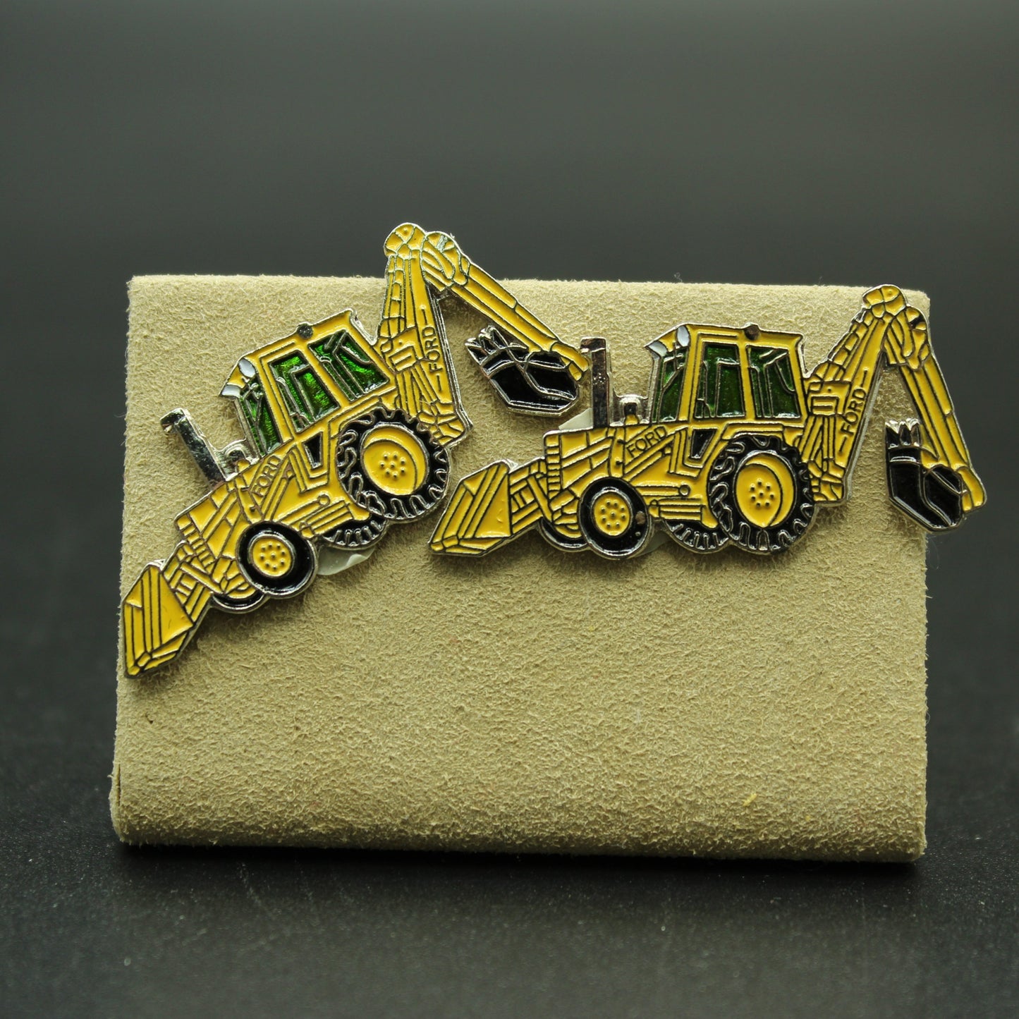 Tractor Backhoe Cufflinks