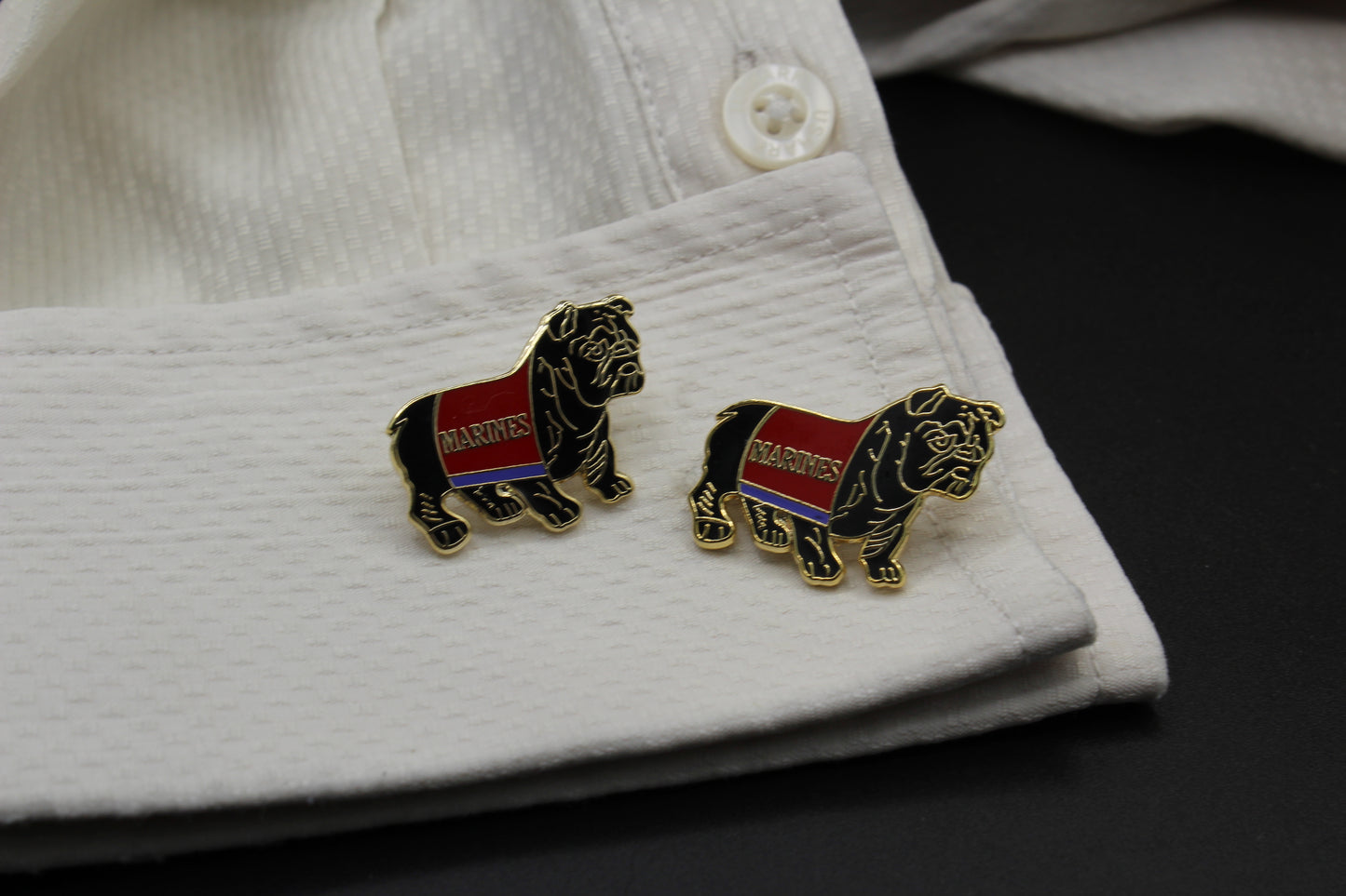 Bulldog Marines USMC Cufflinks