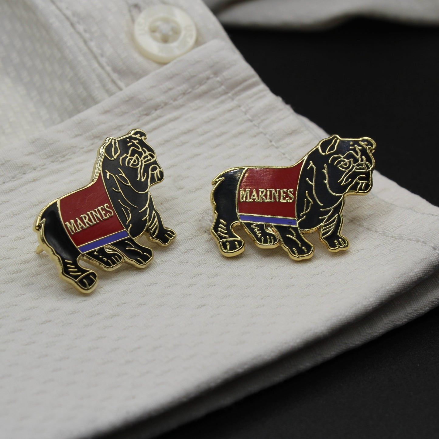 Bulldog Marines USMC Cufflinks