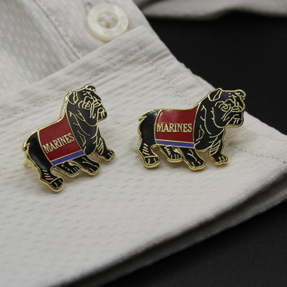 Bulldog Marines USMC Cufflinks