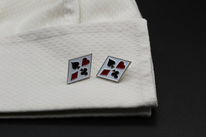 Card All Suits Cufflinks