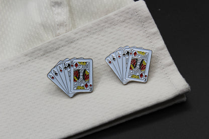 Card Full House Cufflinks