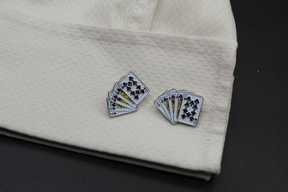 Card Royal Flush Cufflinks