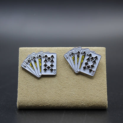 Card Royal Flush Cufflinks