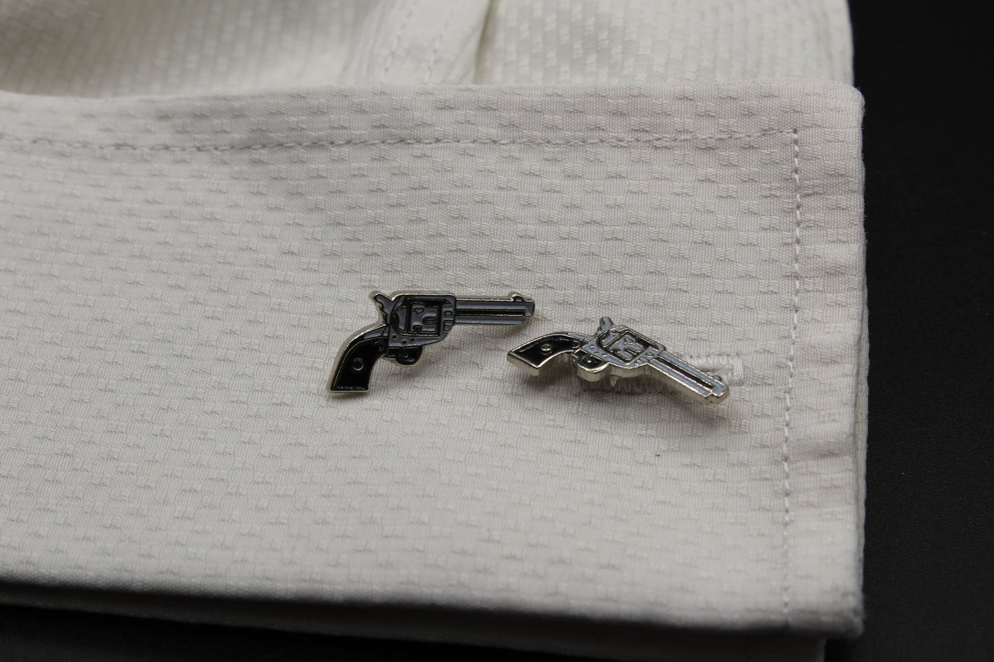 Handguns .45 Revolver Cufflinks