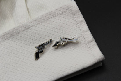 Handguns .45 Revolver Cufflinks