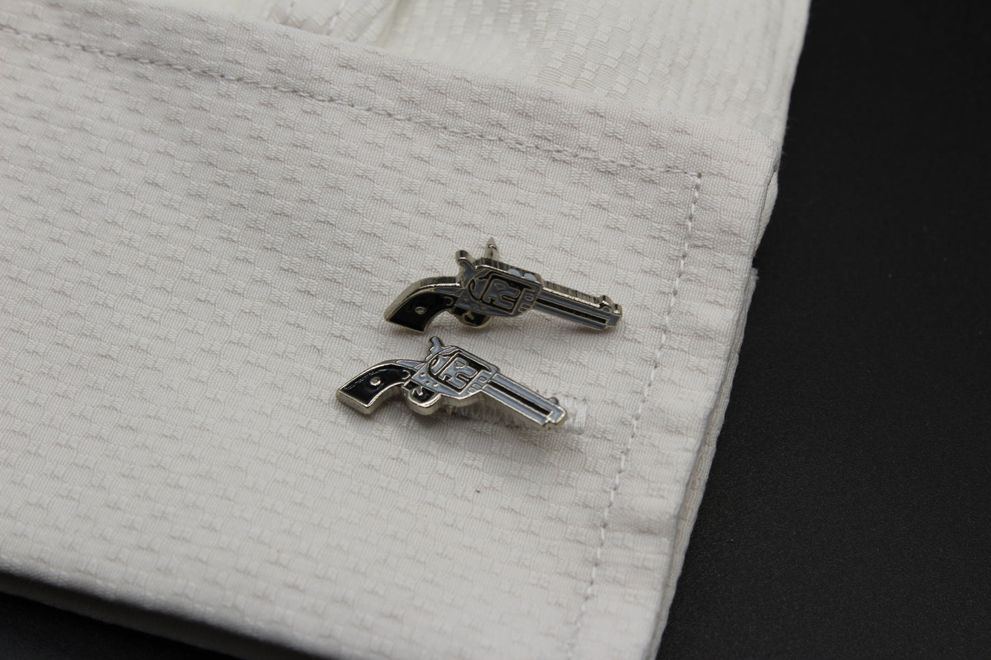 Handguns .45 Revolver Cufflinks