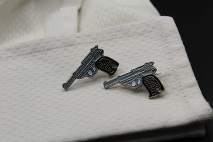 Handguns Walther P38 Pistol Cufflinks