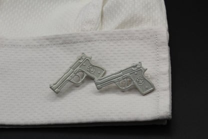 Handguns .45 Caliber Pistols Cufflinks