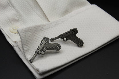 Handguns 9MM Luger Cufflinks