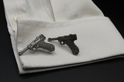 Handguns 9MM Luger Cufflinks