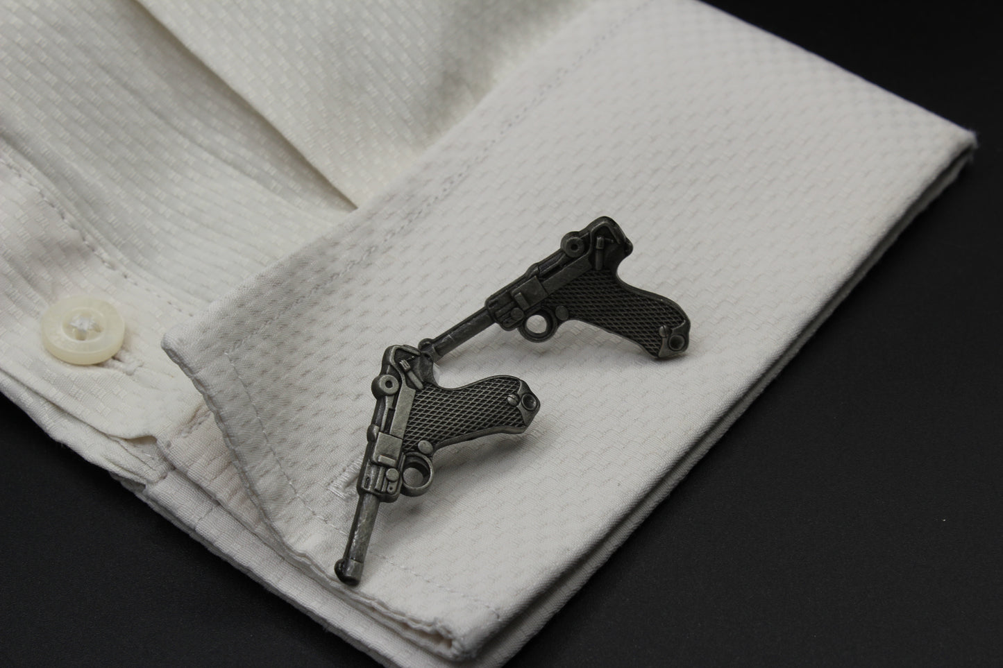 Handguns 9MM Luger Cufflinks