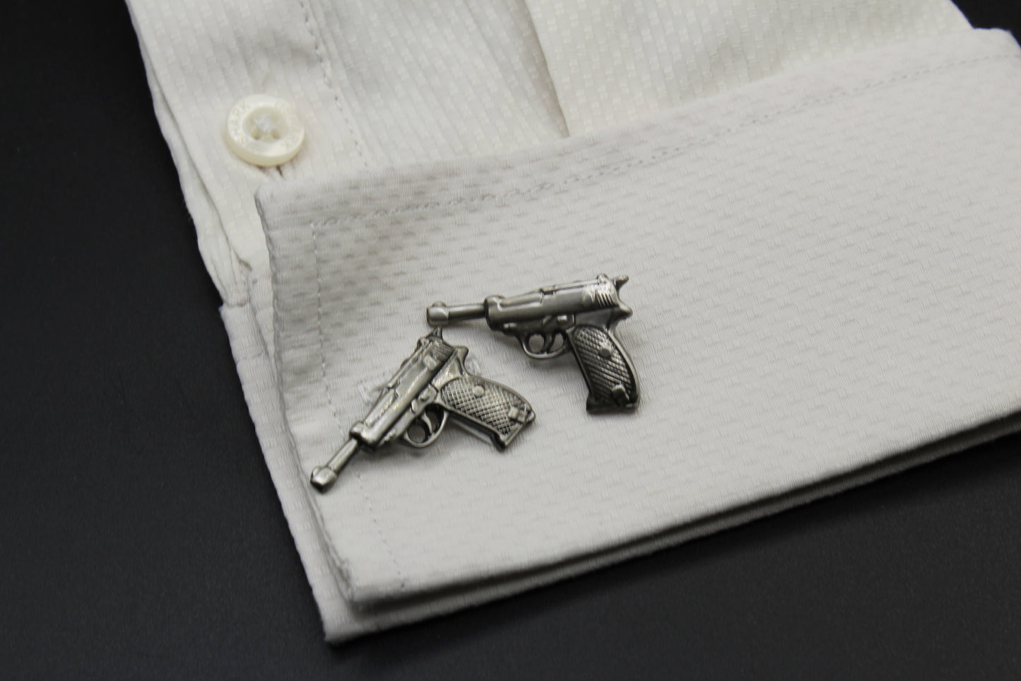 Handguns Walther P38 Pistol Cufflinks