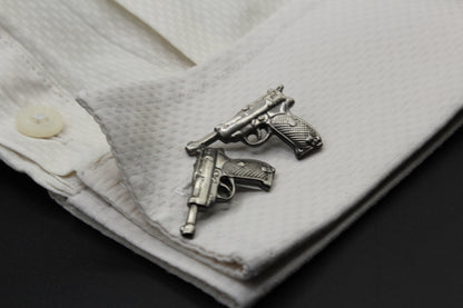 Handguns Walther P38 Pistol Cufflinks