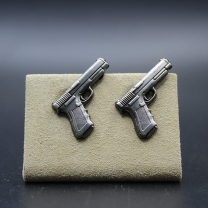 Handguns .40 Caliber Pistol Cufflinks