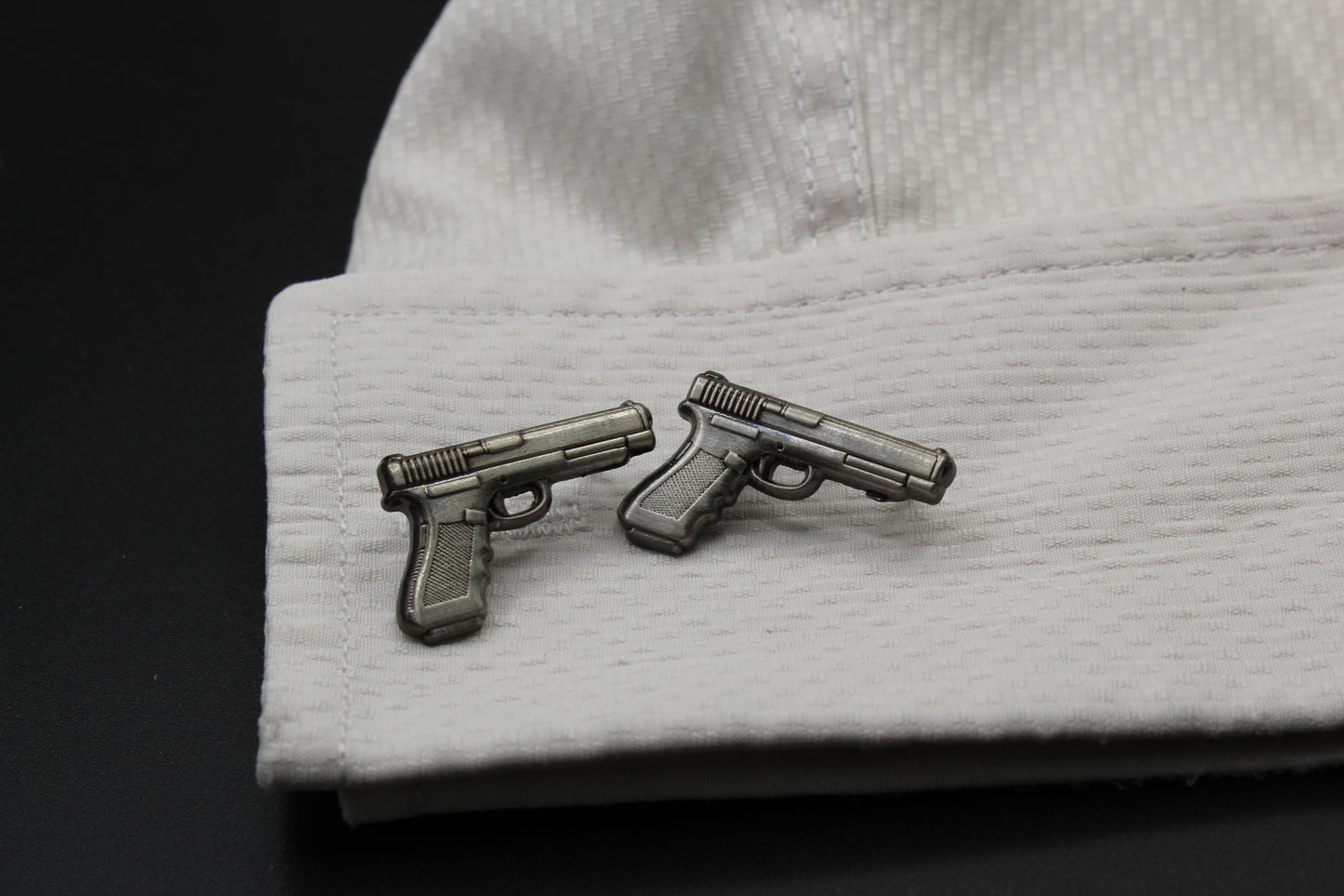 Handguns .40 Caliber Pistol Cufflinks