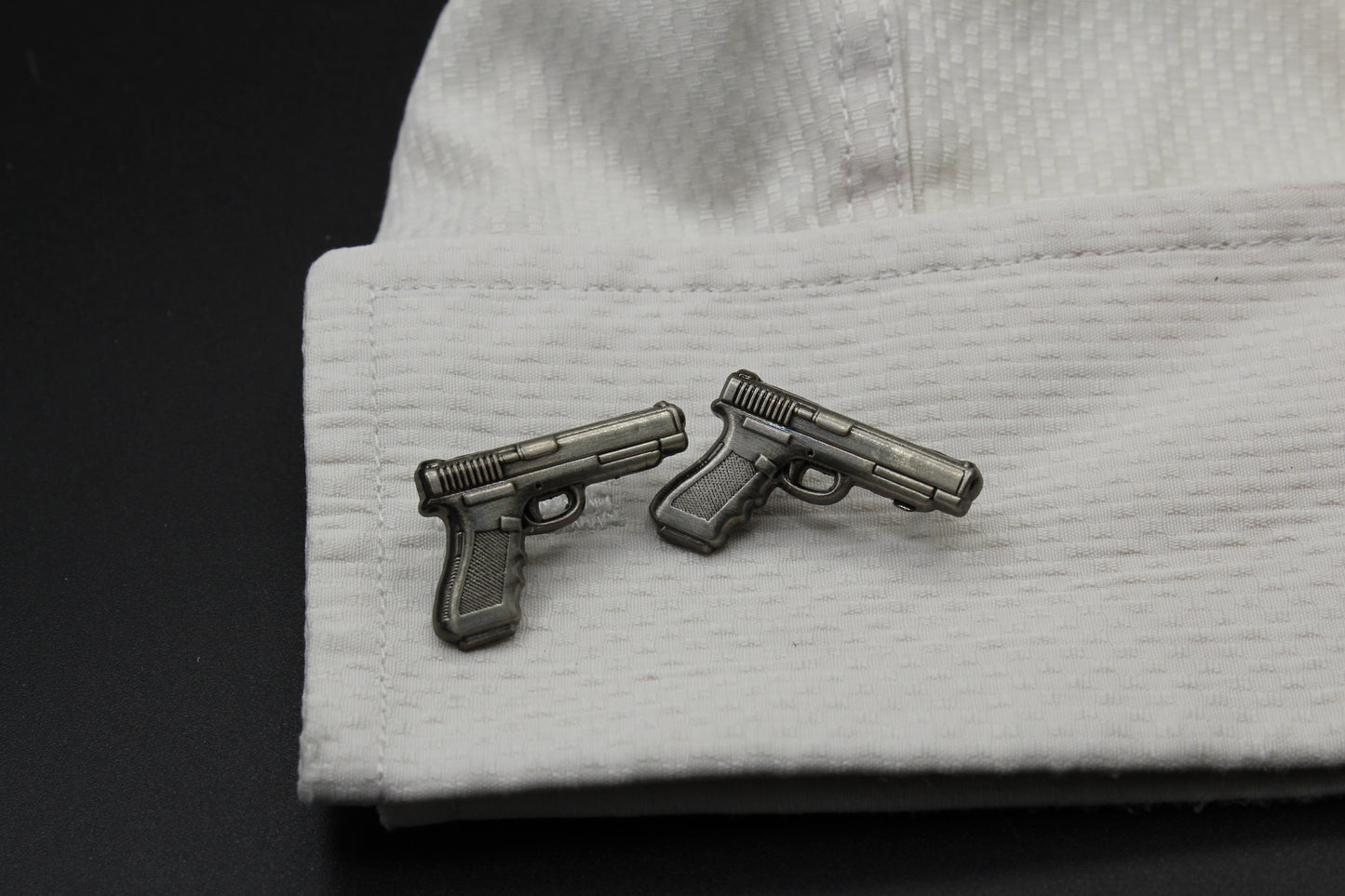 Handguns .40 Caliber Pistol Cufflinks