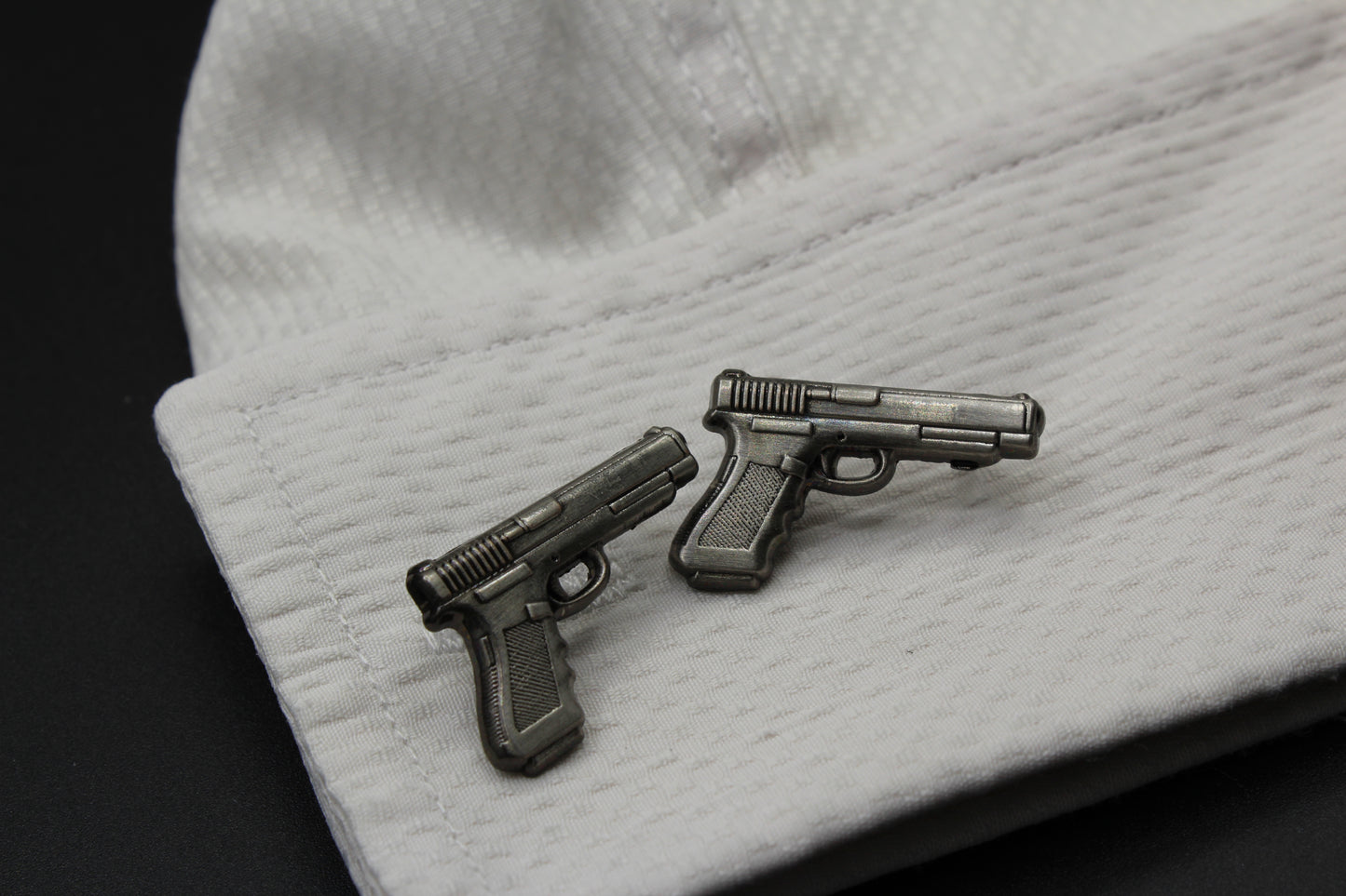 Handguns .40 Caliber Pistol Cufflinks