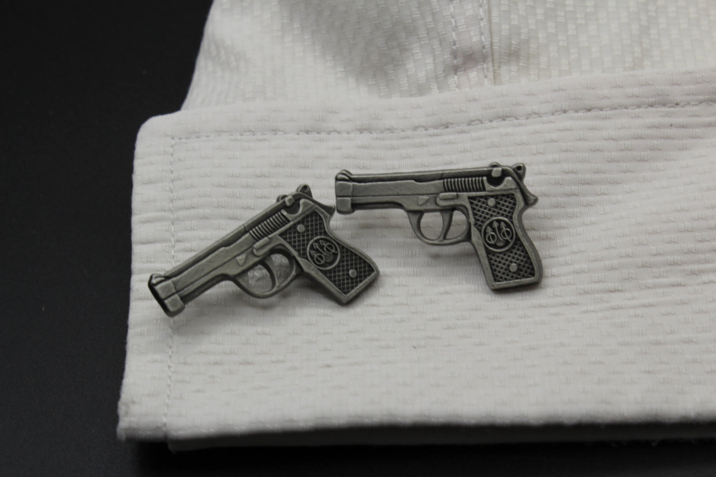 Handguns .45 Caliber Pistol Cufflinks