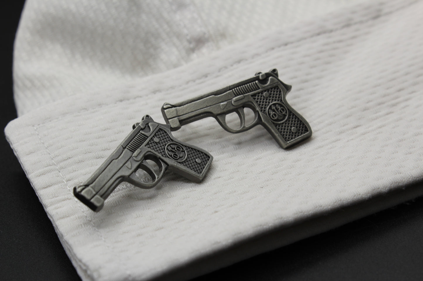 Handguns .45 Caliber Pistol Cufflinks