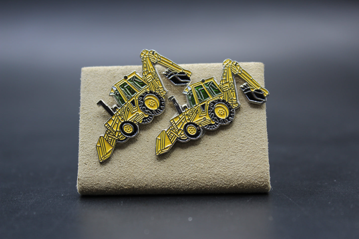 Tractor Backhoe Cufflinks