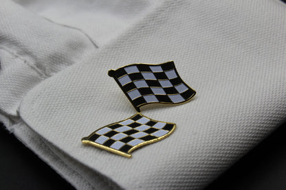 Checkered Flags Cufflinks