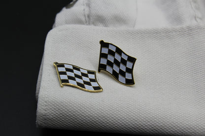 Checkered Flags Cufflinks