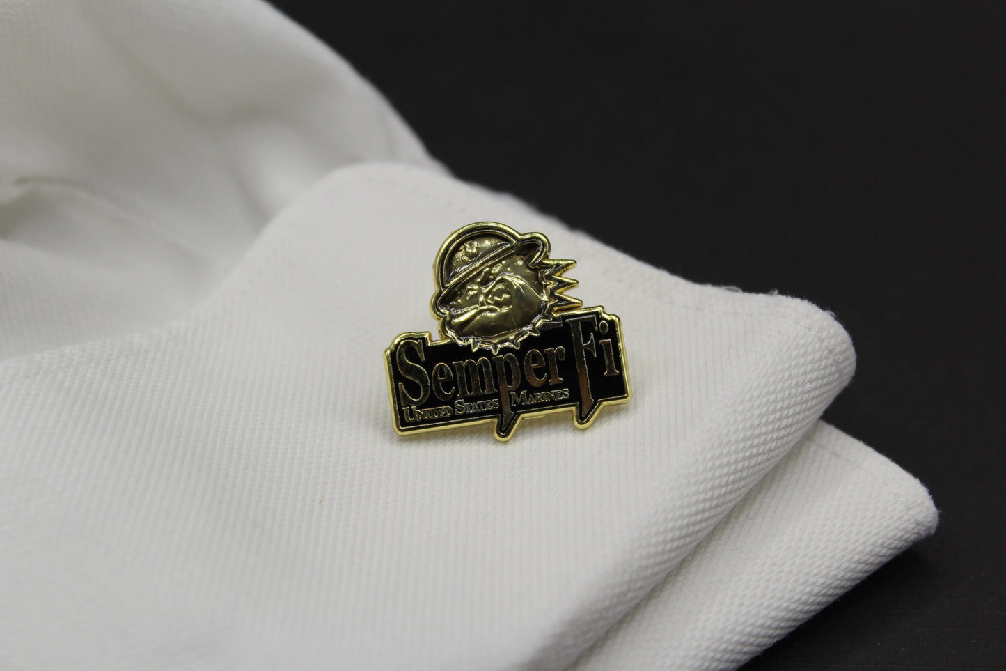 Bulldog SempFi USMC Cufflinks