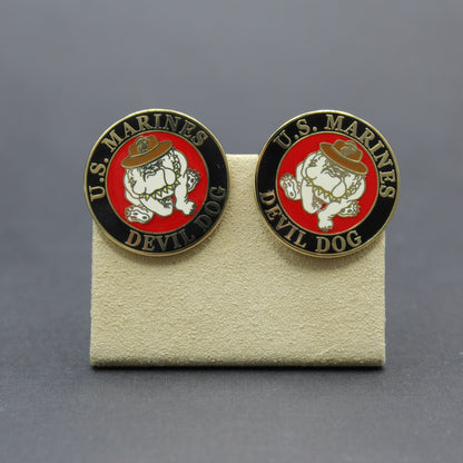 Bulldog USMC Devil Dog Cufflinks