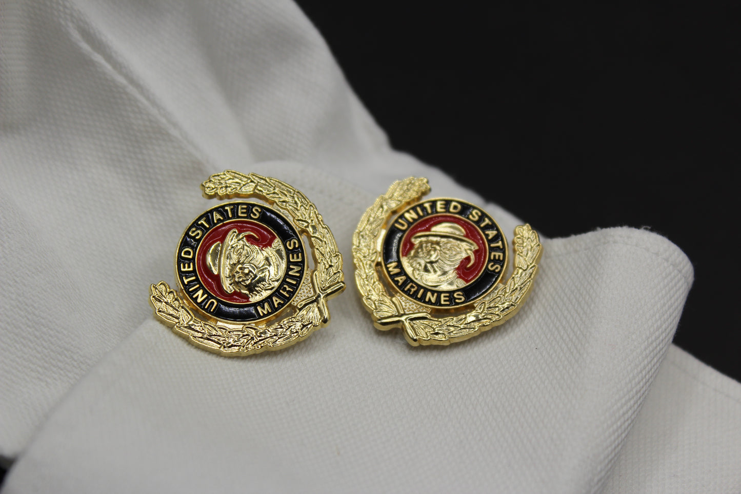 Bulldog USMC Wreath Cufflinks