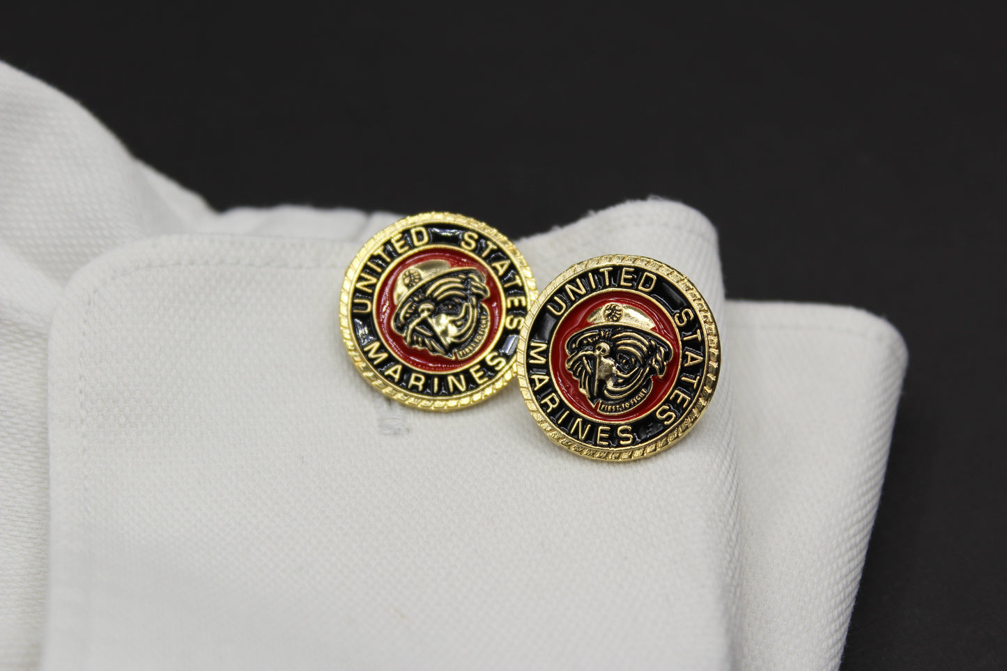 Bulldog USMC 3D Cufflinks