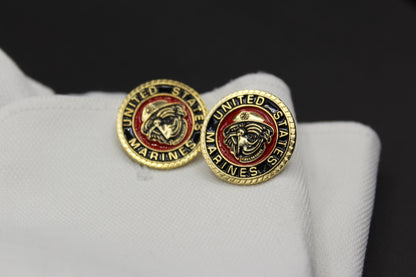 Bulldog USMC 3D Cufflinks