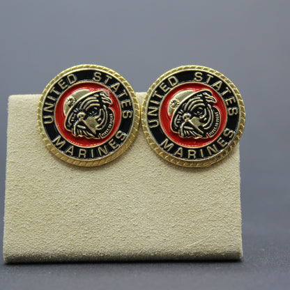 Bulldog USMC 3D Cufflinks