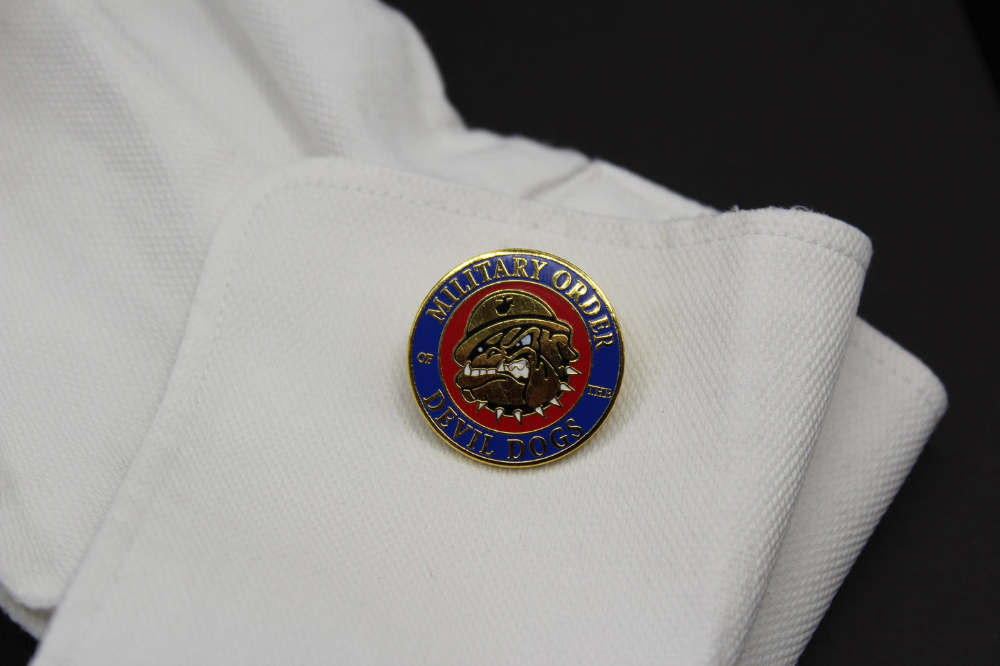 Bulldog USMC Military Order Devil Dog Cufflinks