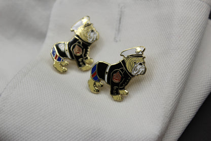 Bulldog USMC Dressed Cufflinks