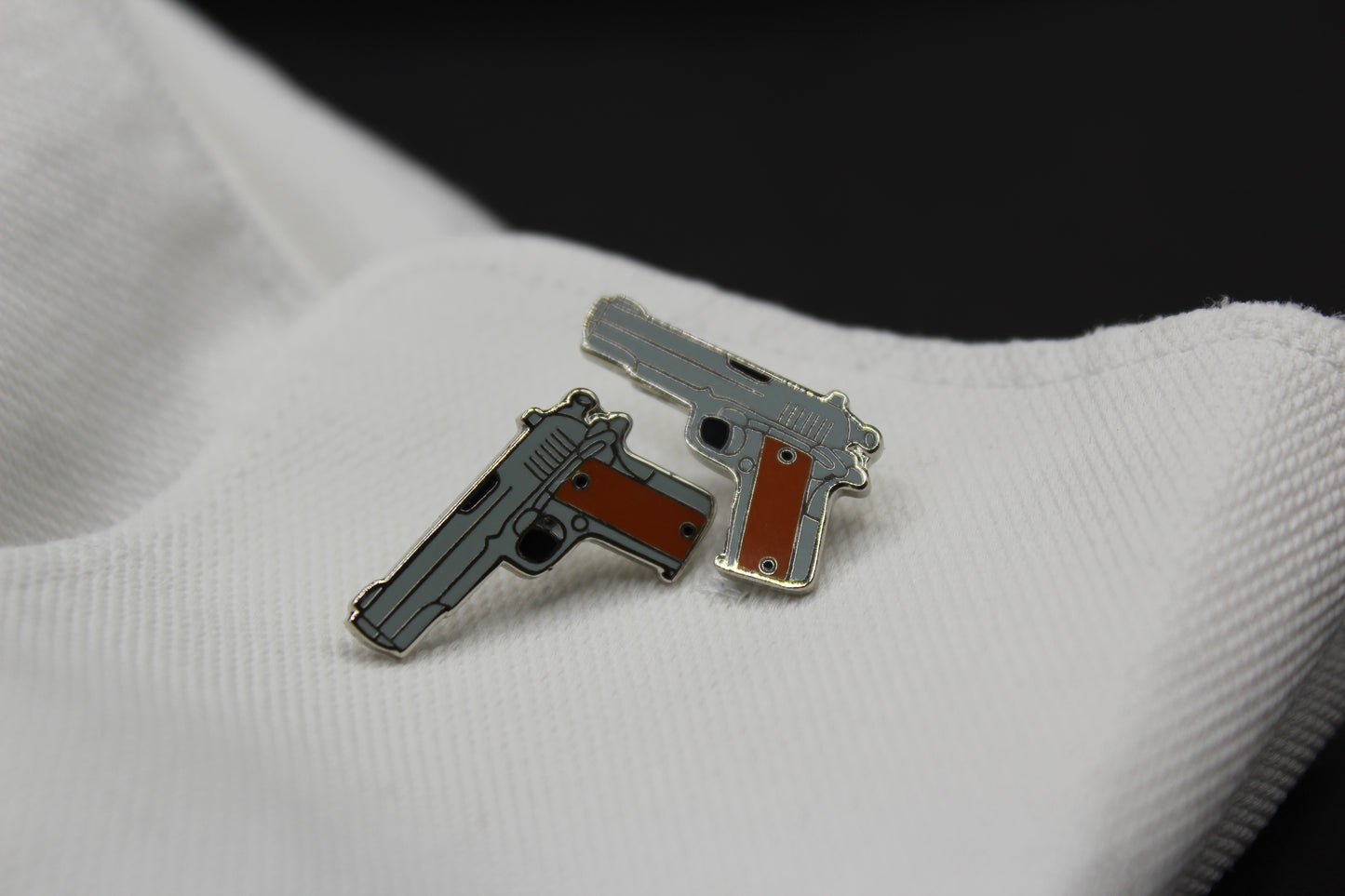 Handguns .45 Caliber Pistol Cufflinks