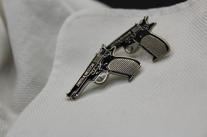 Handguns .45 Caliber Pistol Smith & Wesson Cufflinks