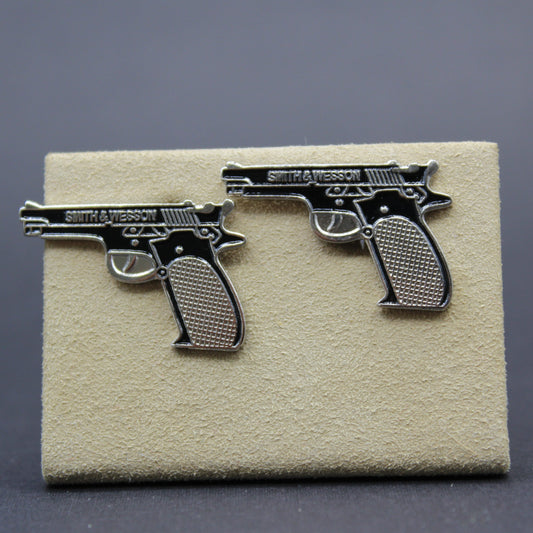 Handguns .45 Caliber Pistol Smith & Wesson Cufflinks