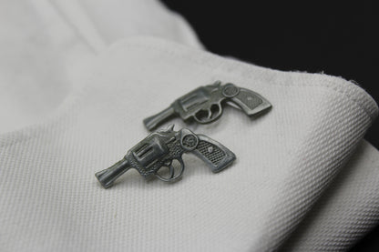 Handguns .45 Caliber Pistol Cufflinks