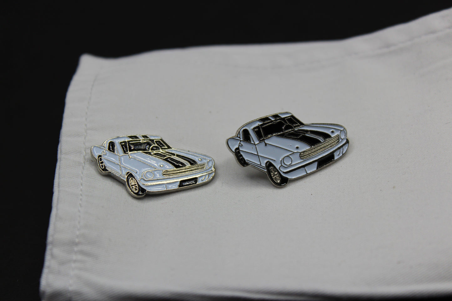 Ford Mustang GT GT350 with Striped Hood Cufflinks