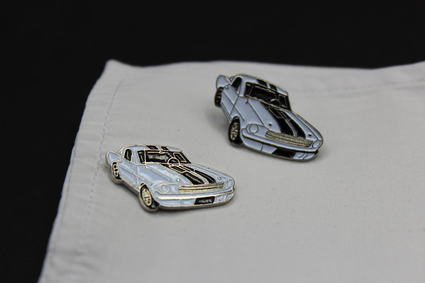 Ford Mustang GT GT350 with Striped Hood Cufflinks