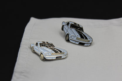 Ford Mustang GT GT350 with Striped Hood Cufflinks