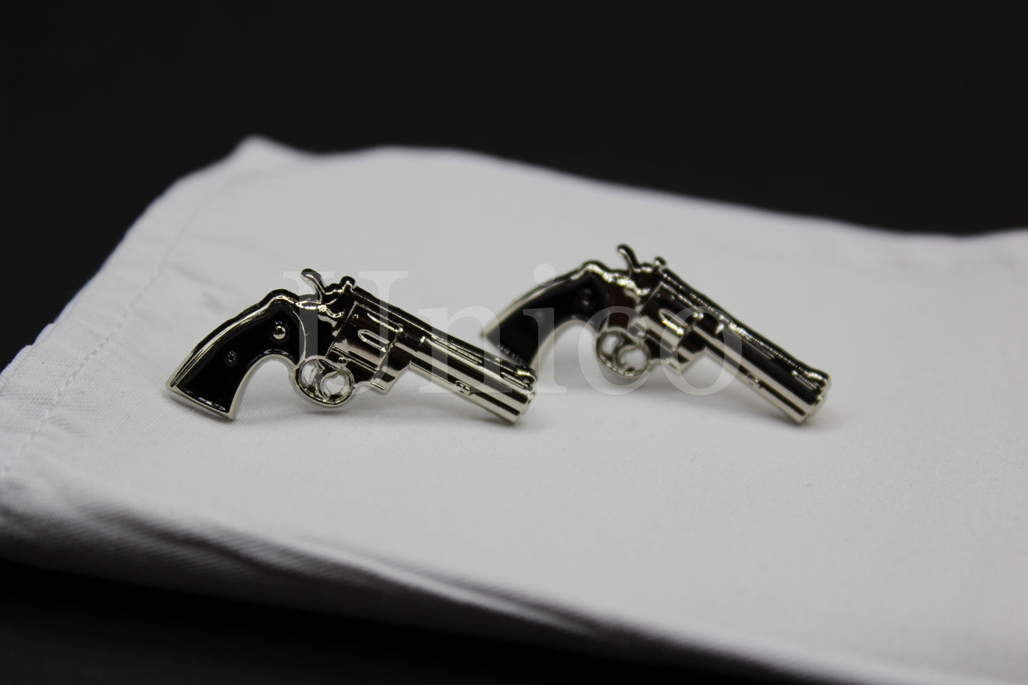 Handguns .45 Revolver Cufflinks