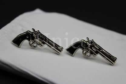 Handguns .45 Revolver Cufflinks