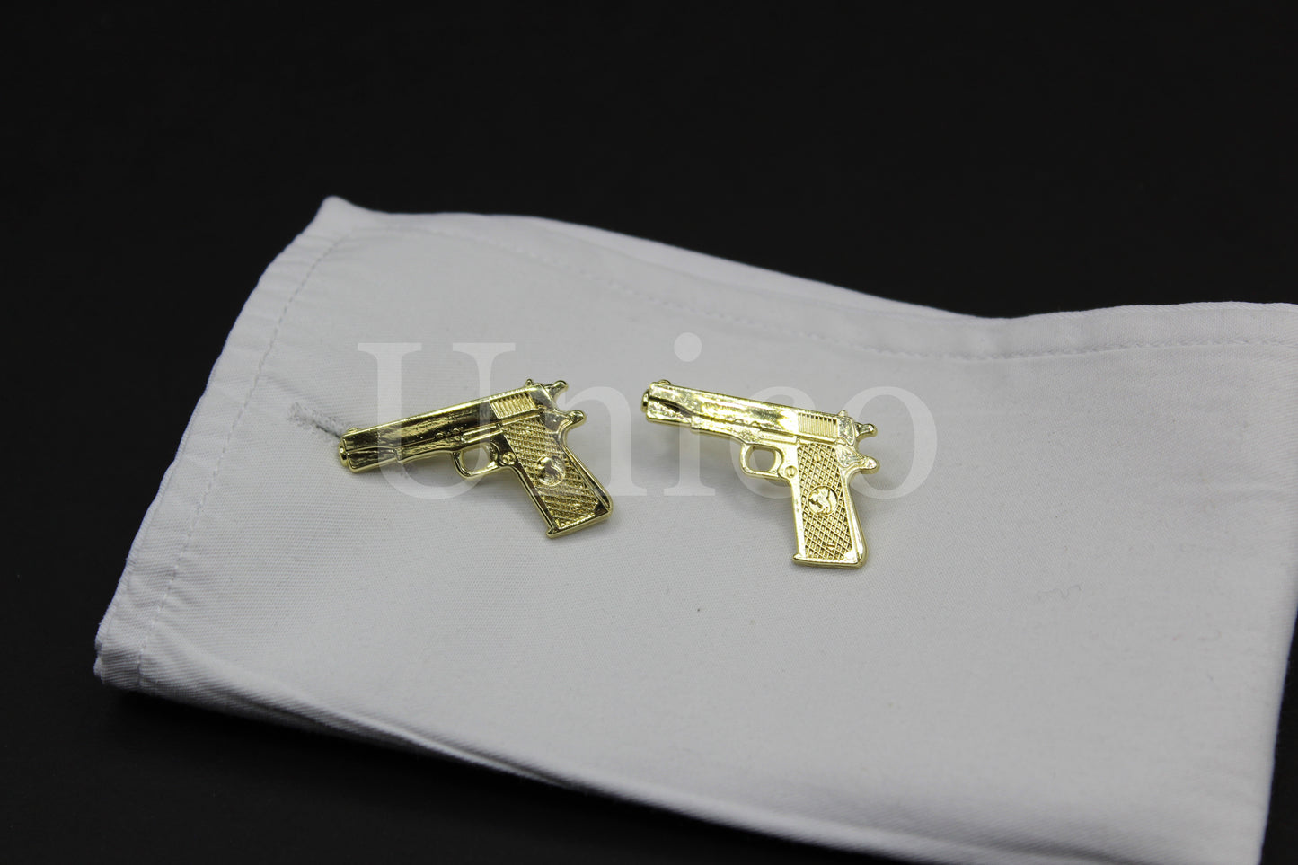 Handguns .45 Caliber Pistol Cufflinks