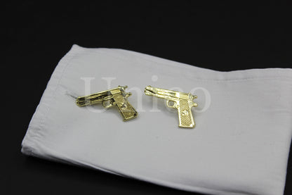 Handguns .45 Caliber Pistol Cufflinks