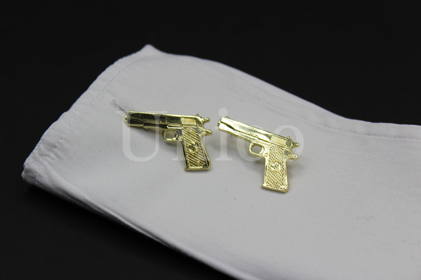 Handguns .45 Caliber Pistol Cufflinks