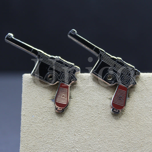 Handguns 9MM Mauser Cufflinks