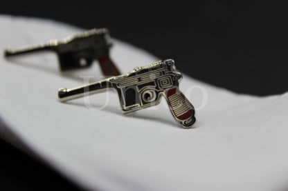 Handguns 9MM Mauser Cufflinks